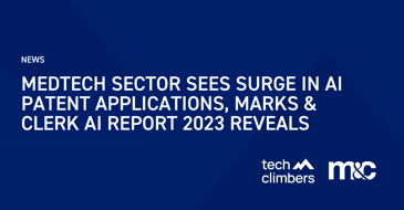 Medtech sector sees surge in AI patent applications, Marks & Clerk AI Report 2023 reveals